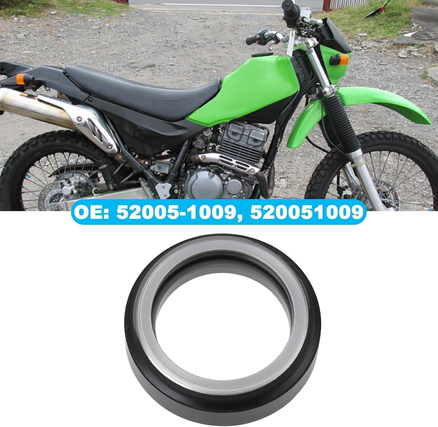 Motorcycle Oil Liquid Level Gauge Sight Glass Window 52005-1009 520051009 Compatible with Kawasaki KL600 1984-1986