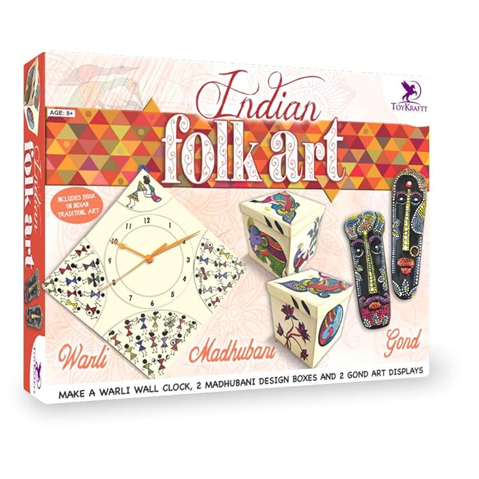Buy Toykraft Indian Folk Art Painting kit Madhubani, Warli & Gond