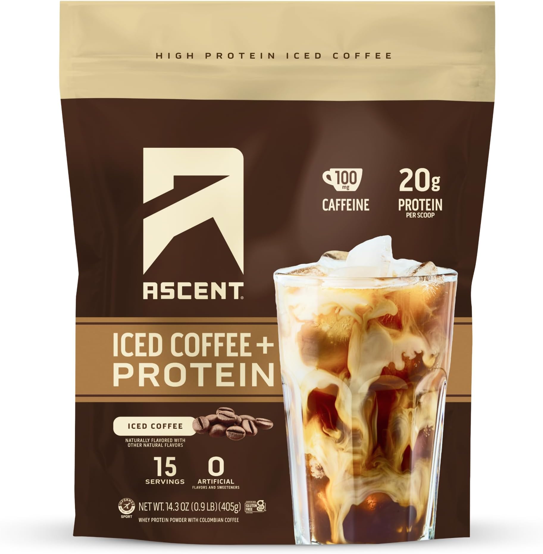 Iced Coffee, High Protein Coffee Keto Friendly, 18g of