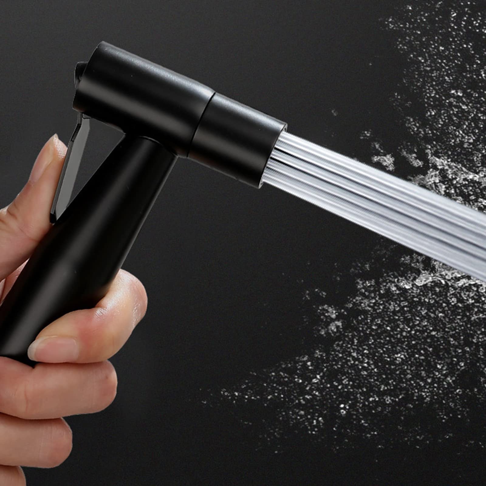 spruzzatore bidet manuale doccetta per bidet nero Soffione doccia WC nero con spruzzatore in acciaio inossidabile per la pulizia dell'igiene personale