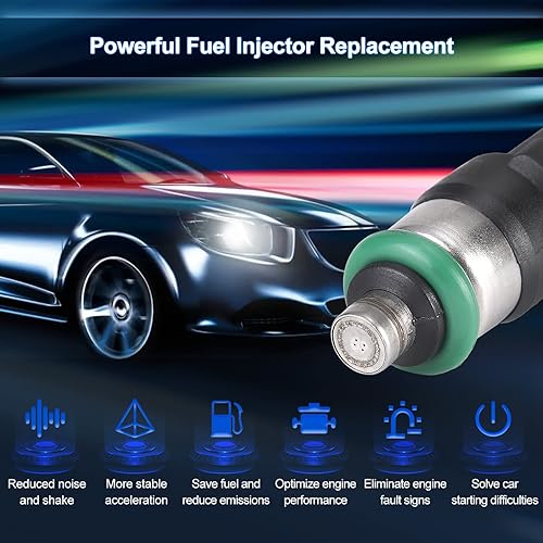 Miniatura 5 de FIREMOTOO Juego de 8 inyectores de combustible compatibles con Ford F150 XL XLT FX4 2004 5.4L V8 Reemplazar 0280158003 822-11181 3L3Z9F593DA