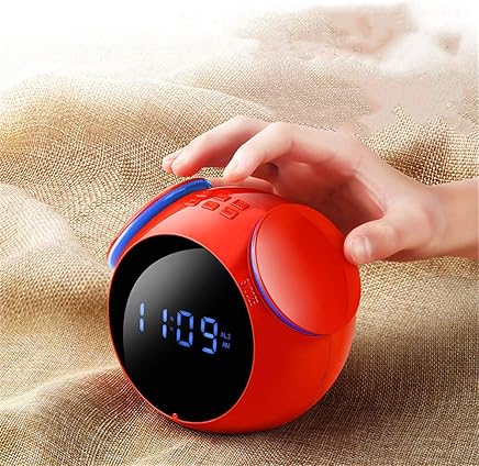 Home Cinéma Haut-Parleur Alarme sans Fil avec écran LED Haut-Parleur sans Fil Barre De Son avec Fente pour Cordon FM + TF