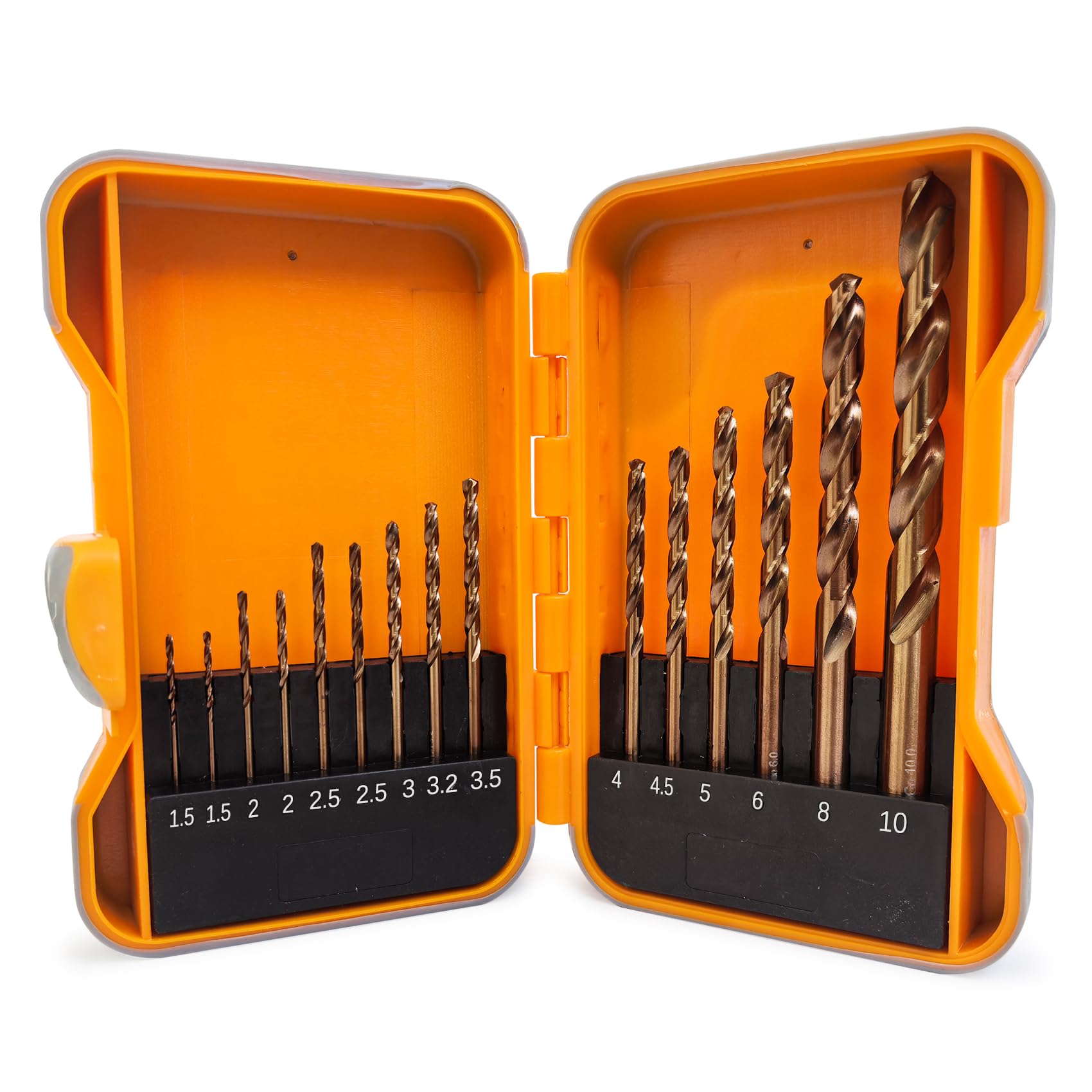 GVHAKG Bohrer Set ，HSS-E M35 kobalt Spiralbohrer-Set für Metall, Edelstahl und Aluminium