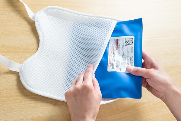 カドリー ひんやりカドリービトウィーンパッド 抱っこひも よだれカバー パッド 胸カバー グレークラウド - 2