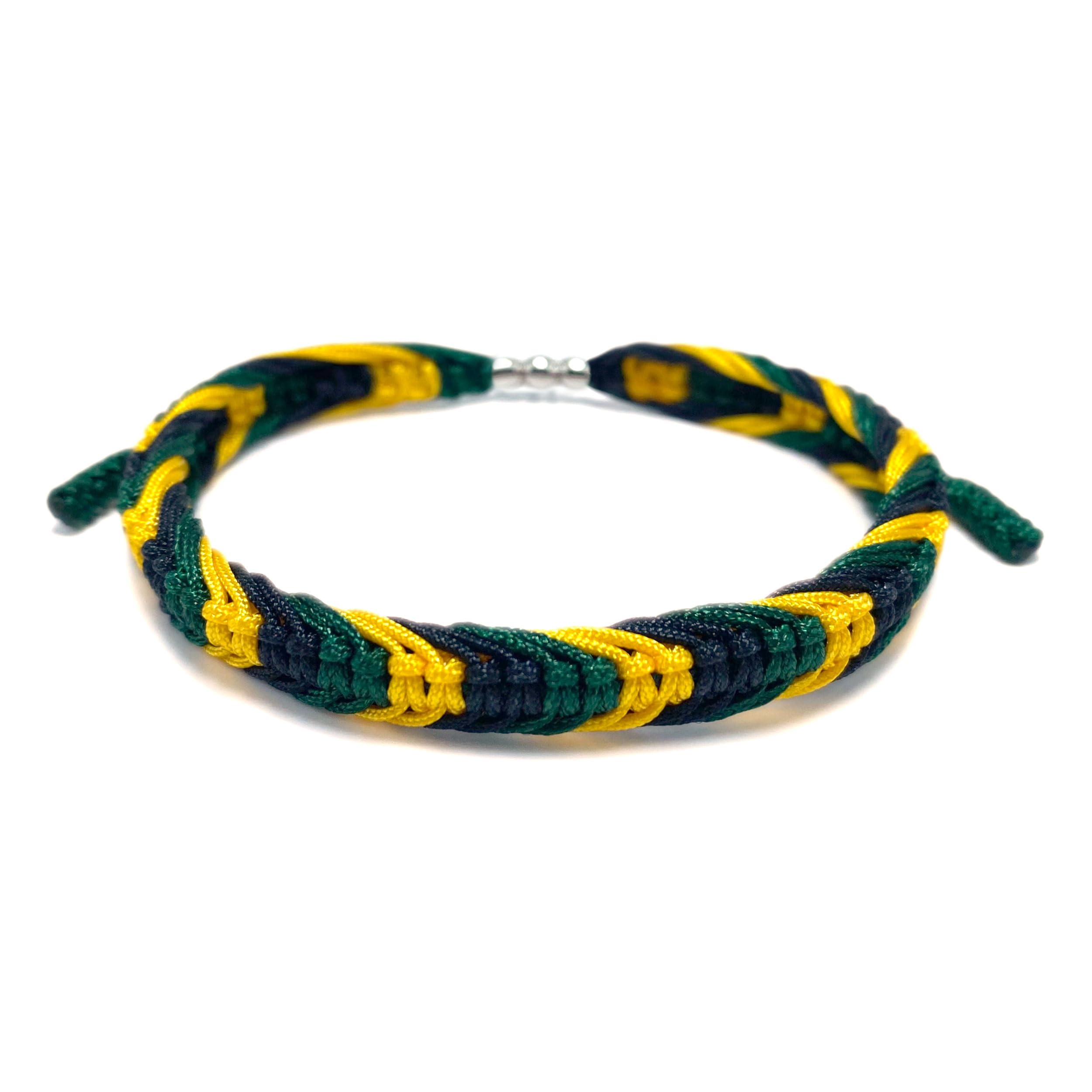 LAMIBEE Country Proud, Country Flag Color Tibetan Wrist Wrap Bracelet, Amulet and Boho Style Rope Bracelet and Bangles for Women, Men, String Thread Bracelets