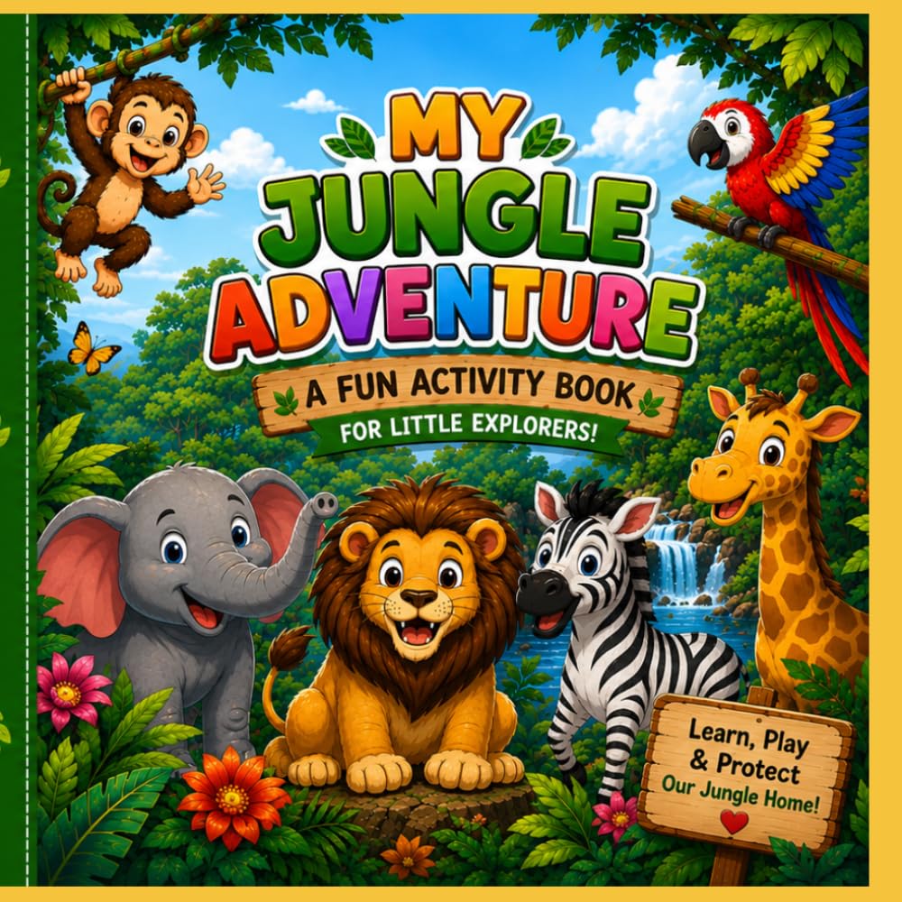 My Jungle Adventure: A Fun Activity Book for Little Explorers!