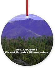 CafePress Mt Leconte (Round) Round 4" MDF Holiday Ornament