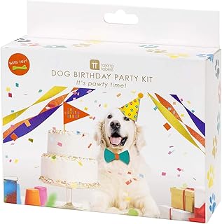 Talking Tables PAWTY-PARTYBOX Pet Dog Birthday Party Box All in One, Size, Mixed colors