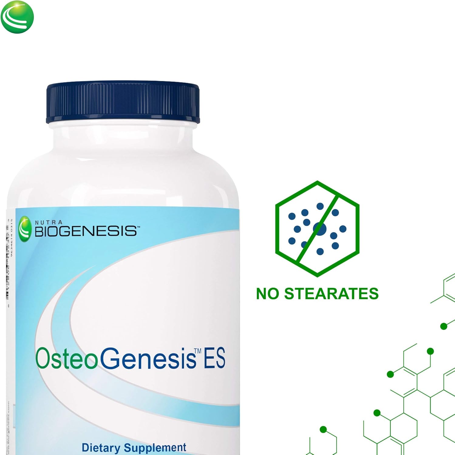 Nutra Biogenesis Osteogenesis - Bone Health Supplements for Women & Men, Vitamin D3 K2 & Calcium for Bone Density & Healing, Minerals Zinc, Magnesium & Boron - 240 Veggie Capsules