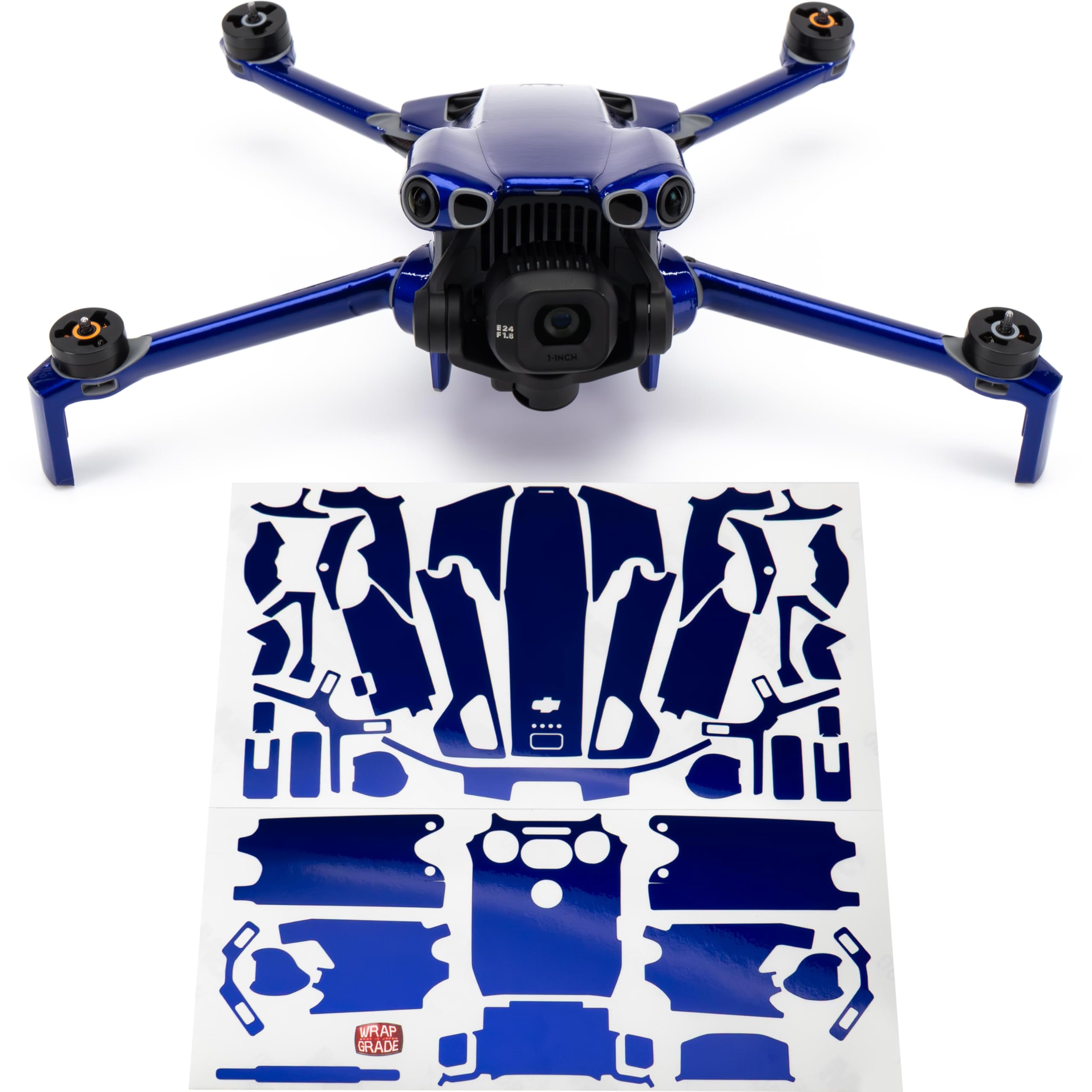 WRAPGRADE Skin Stickers Compatible with DJI Mini 5 Pro (Stratosphere Blue)