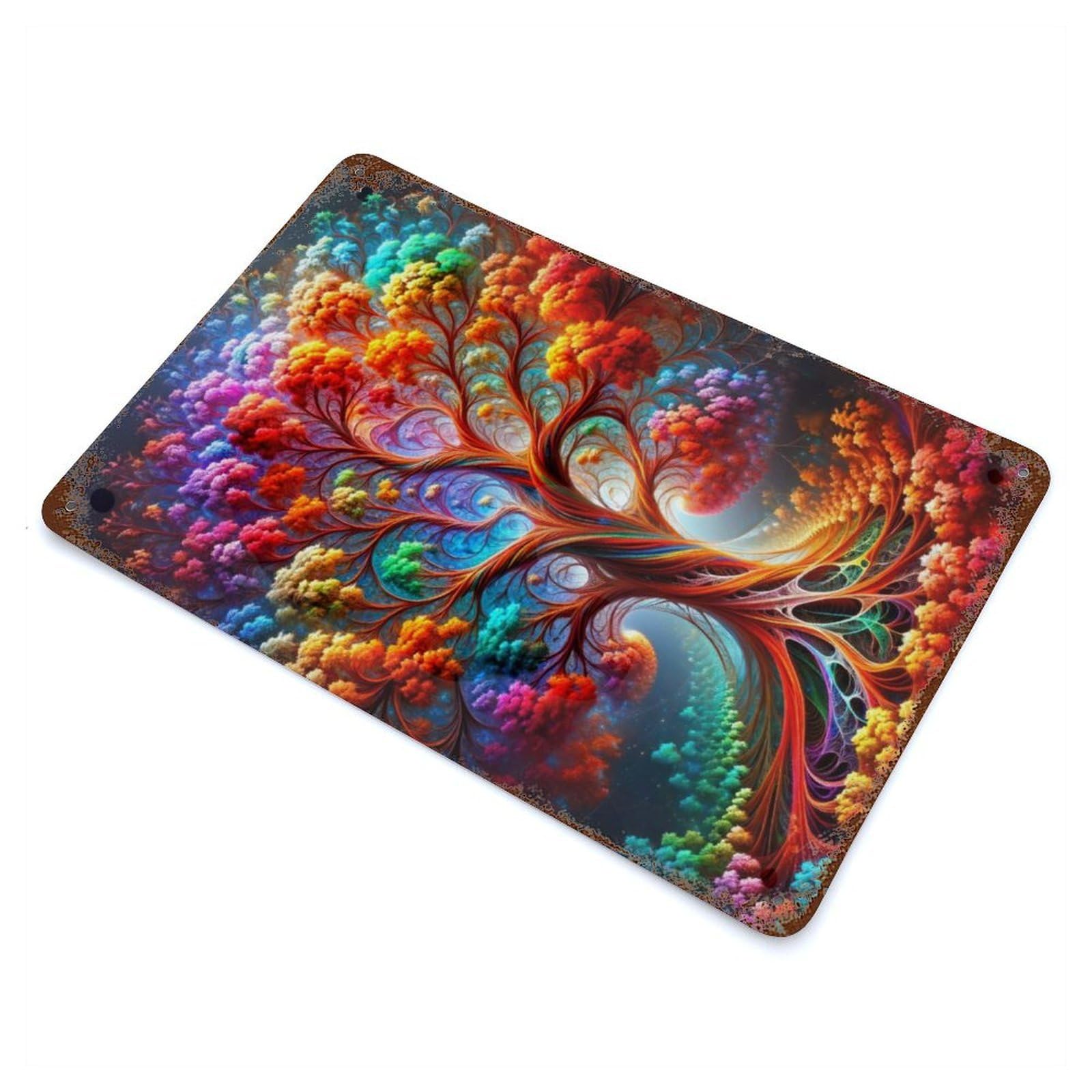 The Neon Arboretum Retro Metal Sign 11.8"x7.9", Vintage Wall Decor for Garage, Pub Or Kitchen