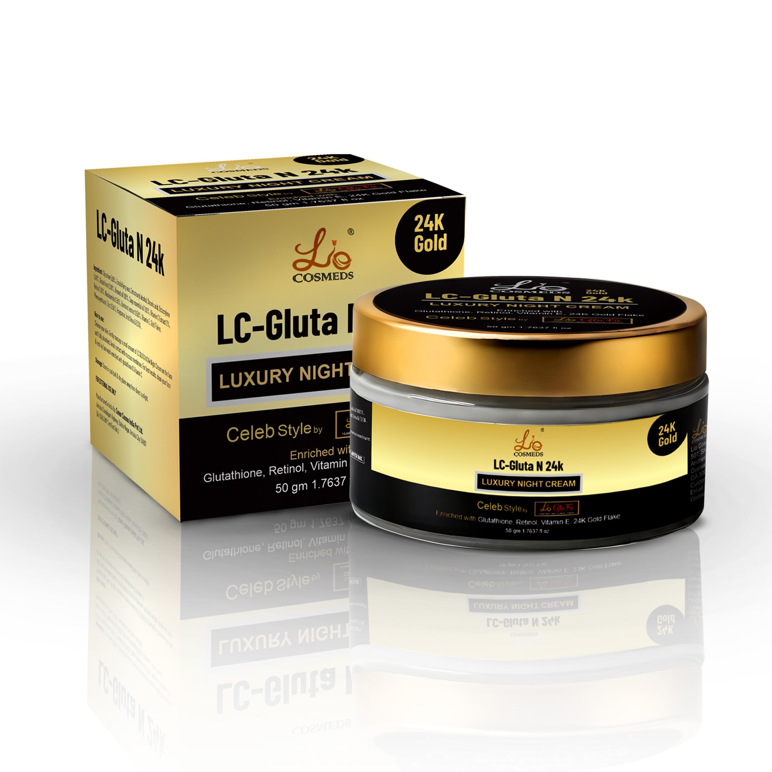 Lio Cosmeds Retinol 24K Luxury Night Cream for Women & Men | Anti