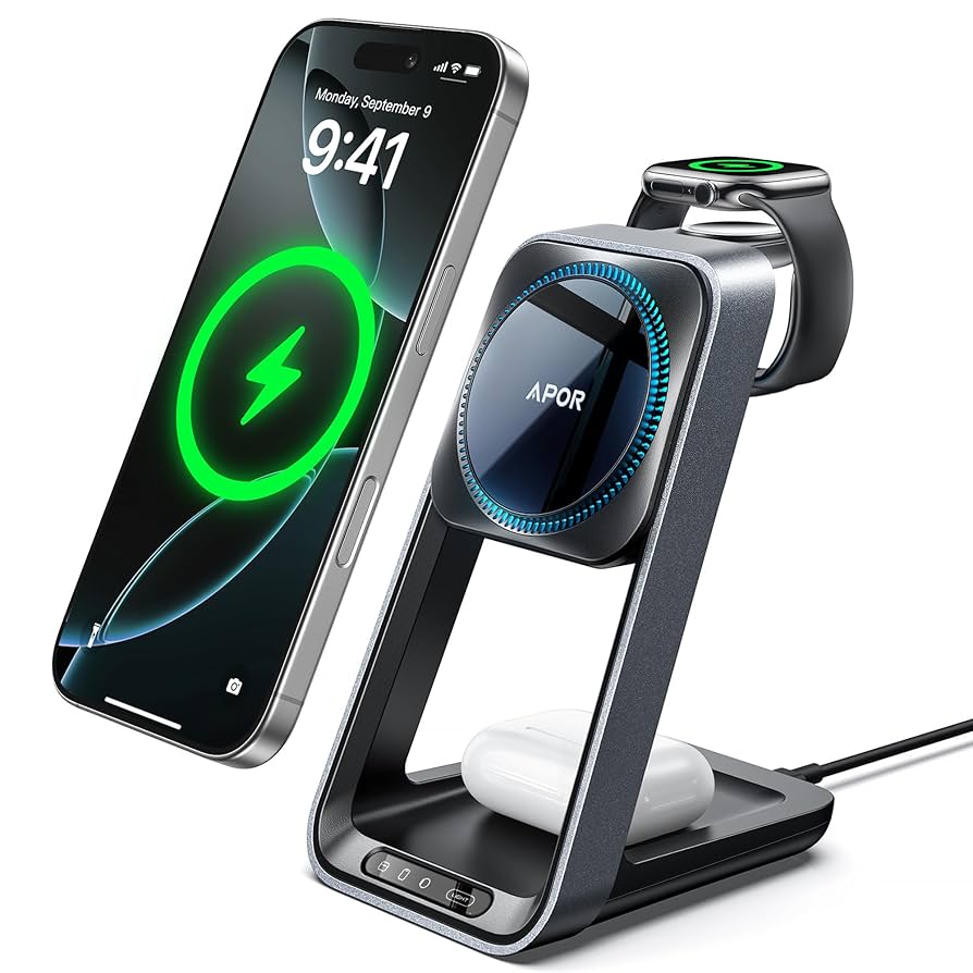 Amazon.com: 3 in 1 Charging Station with Cooling Fan