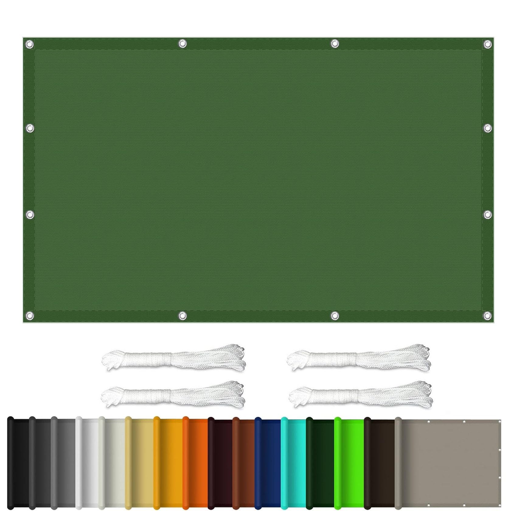 Voile d'ombrage de 2 x 6 m pour ombrager un grand patio lawn