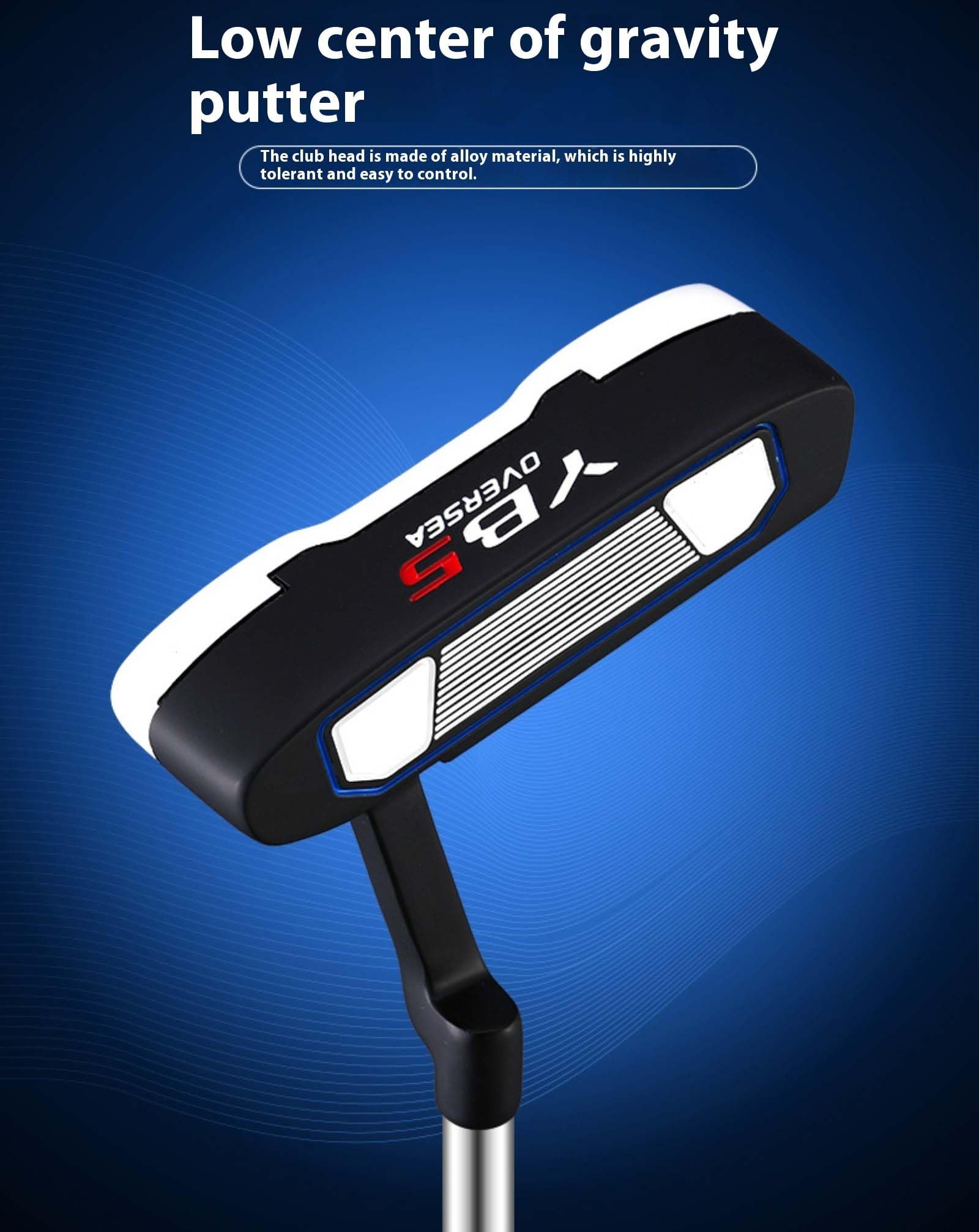 Putter de golf para diestros para hombres y mujeres con eje de acero de 3 grados