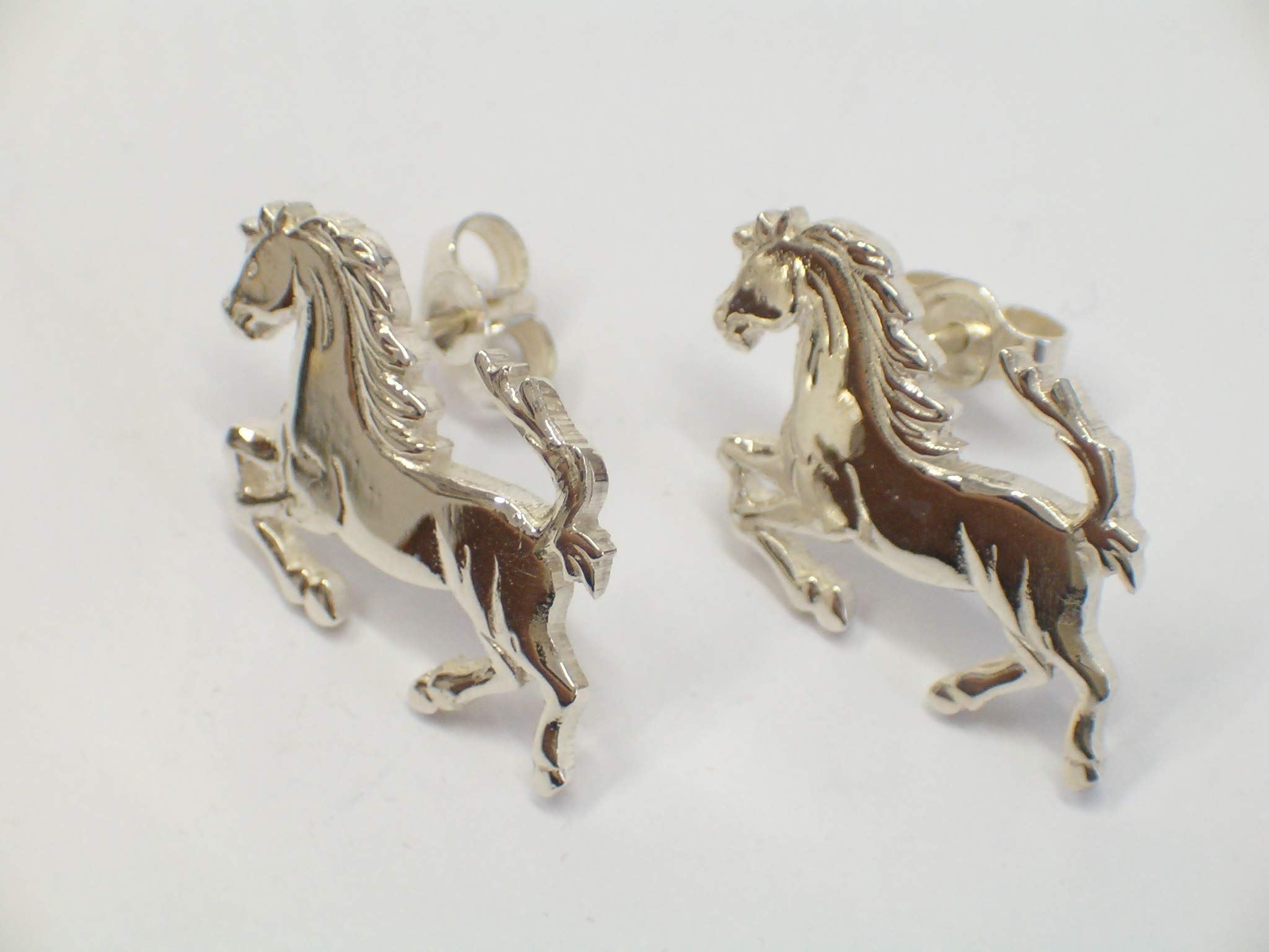 Cavallino Rampante : Orecchini a lobo in Argento 925 - Cavallo - Scuderia -