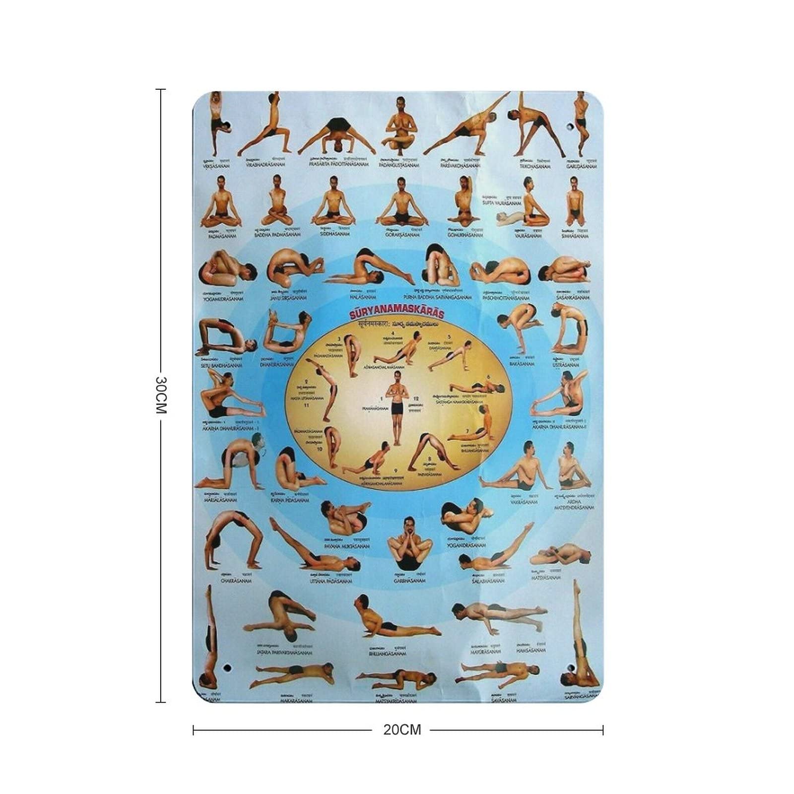 Targa Decorativa In Metallo Yoga Knowledge – Poster In Latta Vintage Con Yamas E Niyamas Per Palestra, Club O Camera Da Letto – Regalo Originale