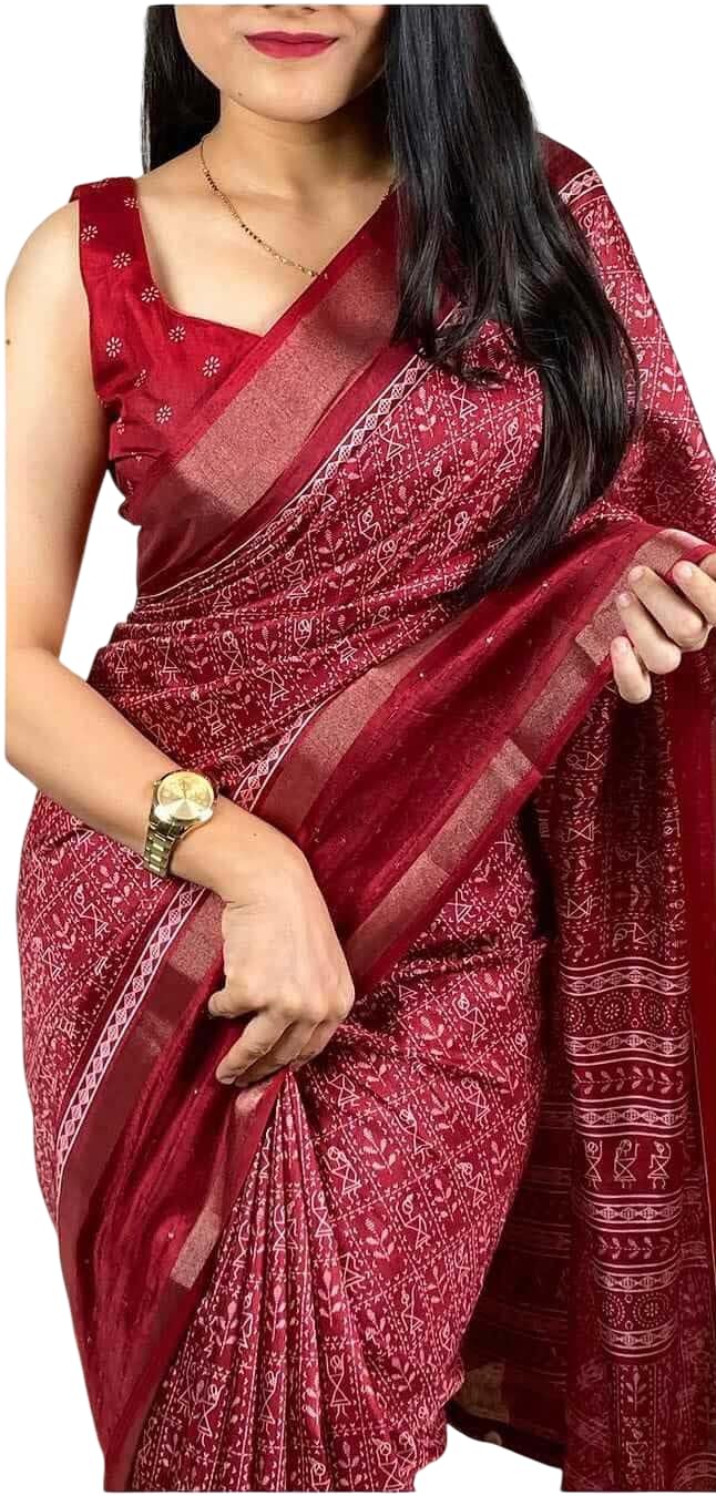 Women’s Digital Printed Dola Silk Saree with Blouse Piece – Elegant Soft Silk Saree for Festive, Wedding & Party-picture-43