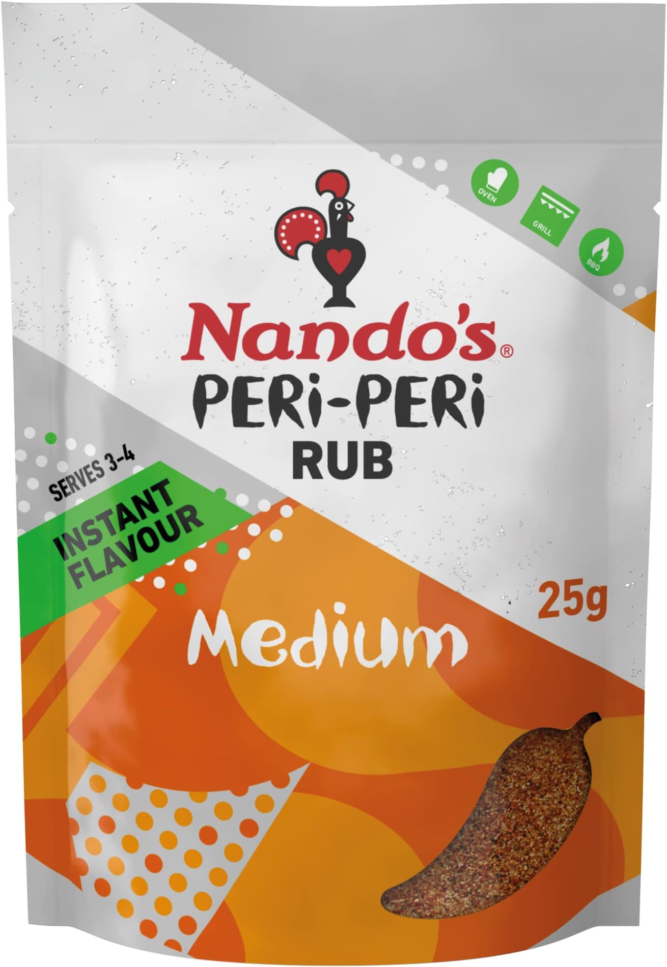 Nando's Peri Peri Medium Seasoning Rub 25g