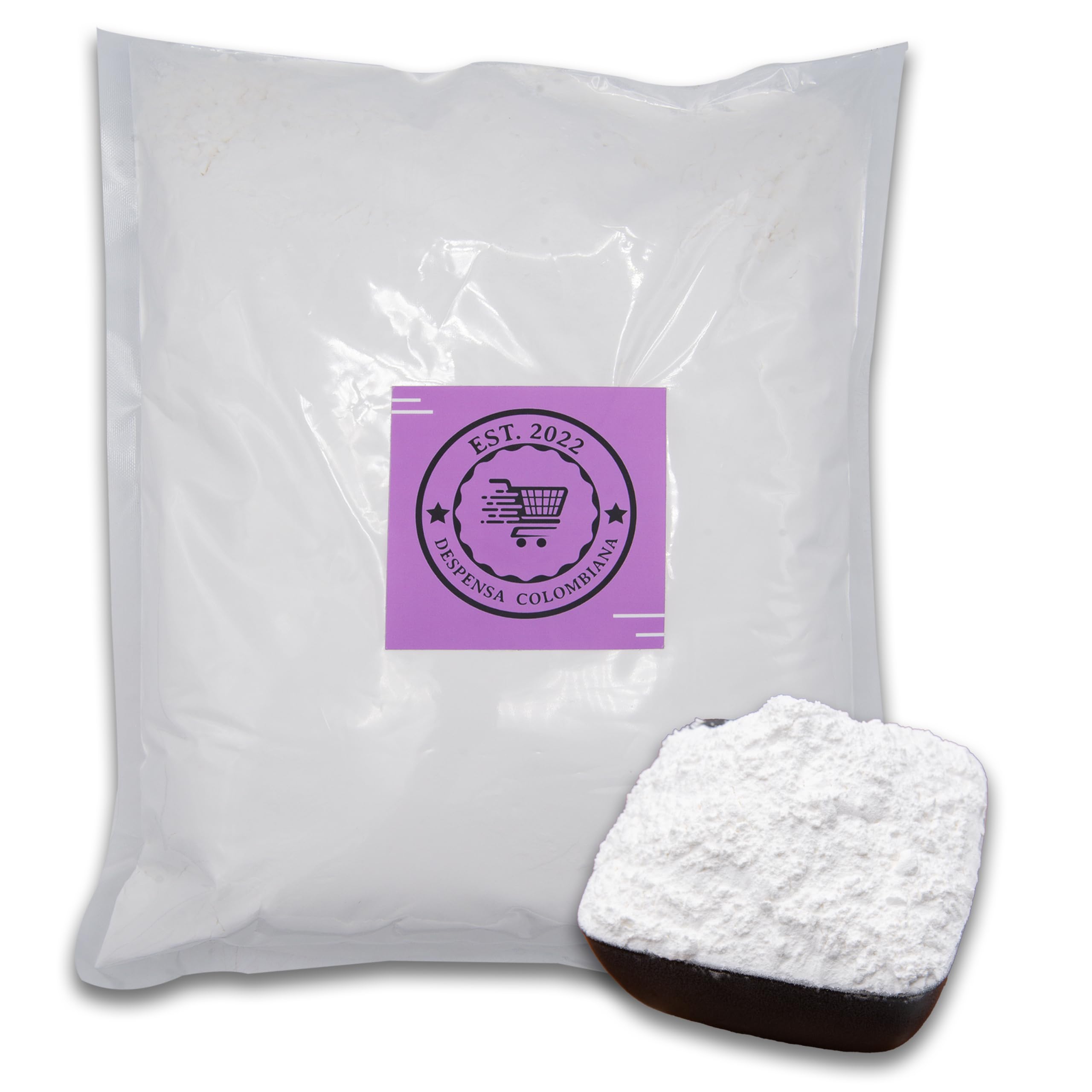 5 lbs Pure Corn Starch Powder Bulk - Includes a 100% Pure Bag of Bulk Corn Starch by Despensa Colombiana - Perfect Fecula de Maiz for Cooking and Baking