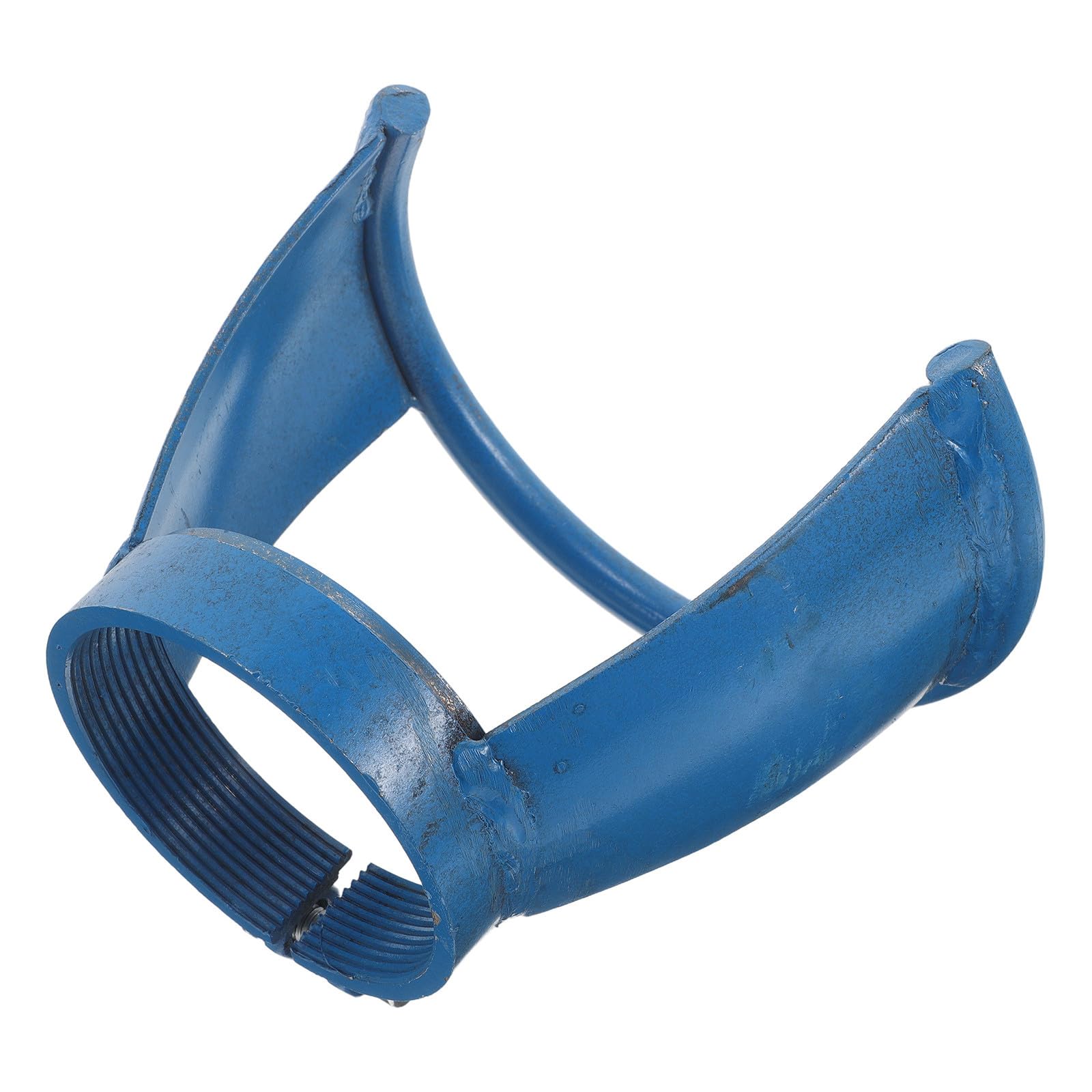 Bouteille de gaz munie d'un bouchon de valve bleu facile à fixer