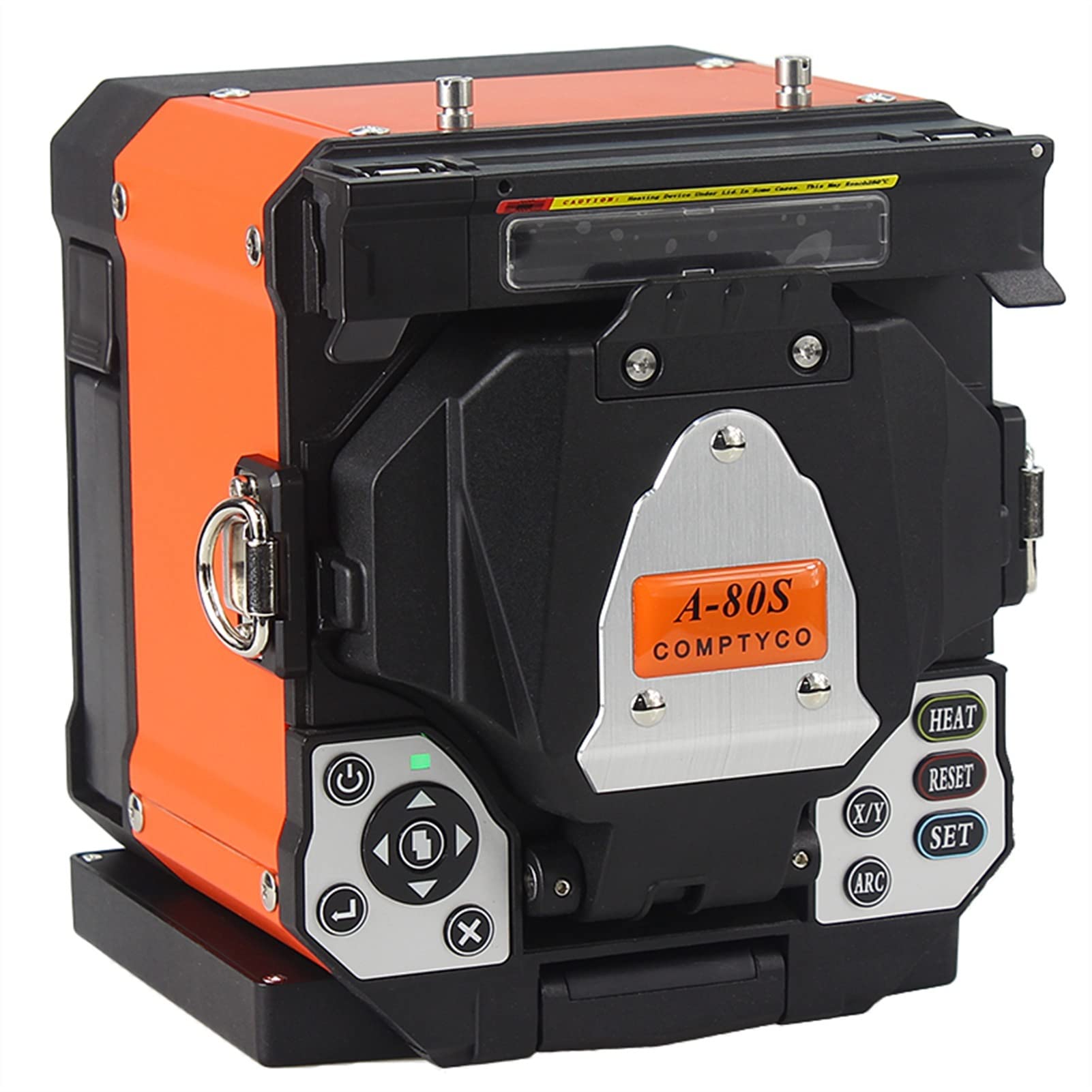Spawarka światłowodowa, Niska promocja A-80s. Pomarańczowa automatyczna maszyna Fusion Fusion Fusion Fusion Splicer Fiber Optic Splicing Machine Szybsze spawanie