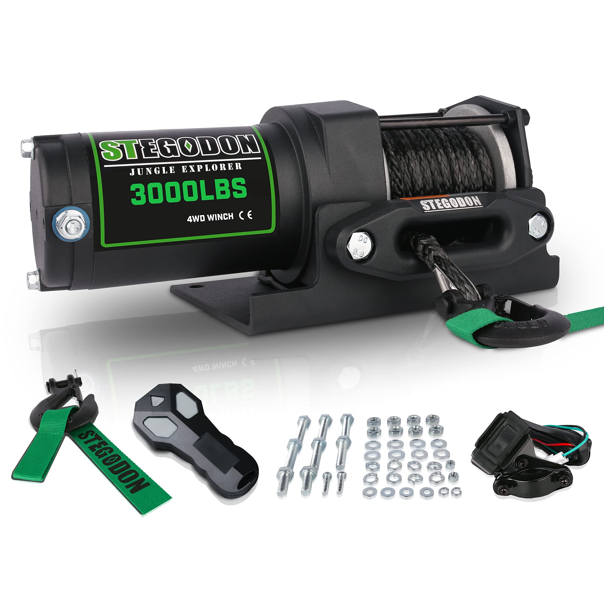 Buy STEGODON New 3000 lb. Load Capacity Electric Winch,12V Synthetic