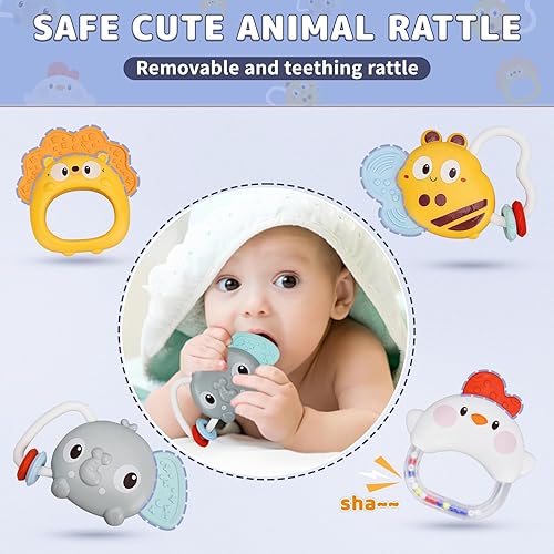 Miniatura 5 de HCFJEH Móvil para cuna de bebé con música y luces, móvil para cuna con rotación, control remoto, proyección, juguetes para cuna de bebé colgantes