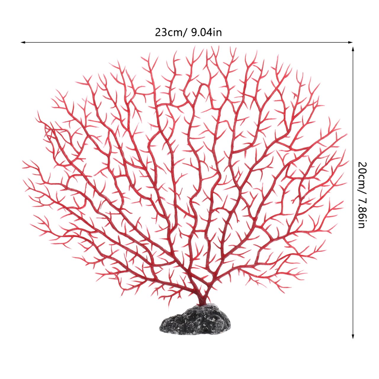 Happyyami Lot De 2 Branches De Corail Artificielles pour Aquarium Plantes Plastiques Ornementales De Taille Moyenne Décoration Naturelle Et Refuge pour Poissons