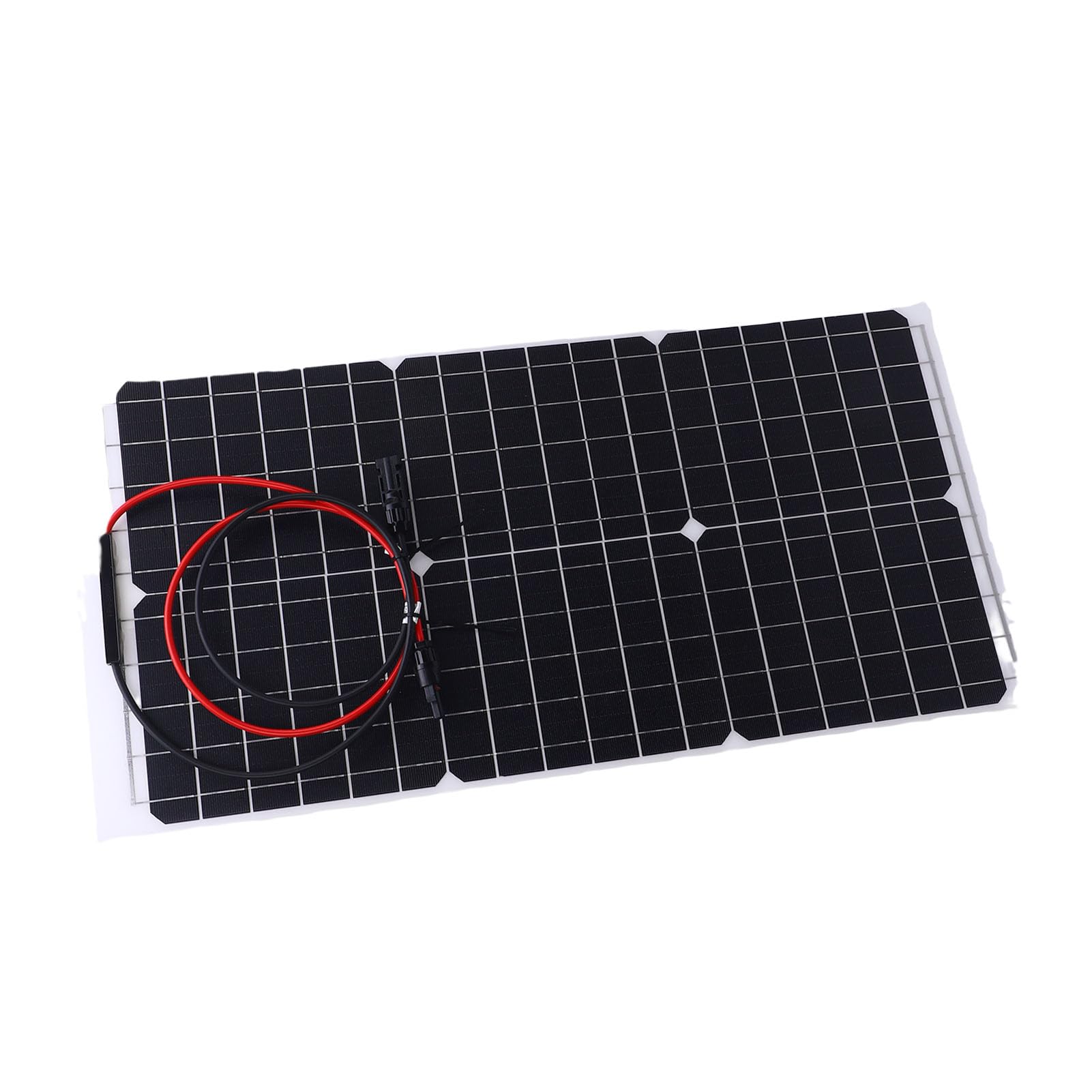 Generic Zestaw Kontrolera Panelu Słonecznego Wydajny Panel ładujący z Krzemu Monokrystalicznego 30 W 18 V do Domowej Szklarni Kempingowej, Wodoszczelna Konstrukcja