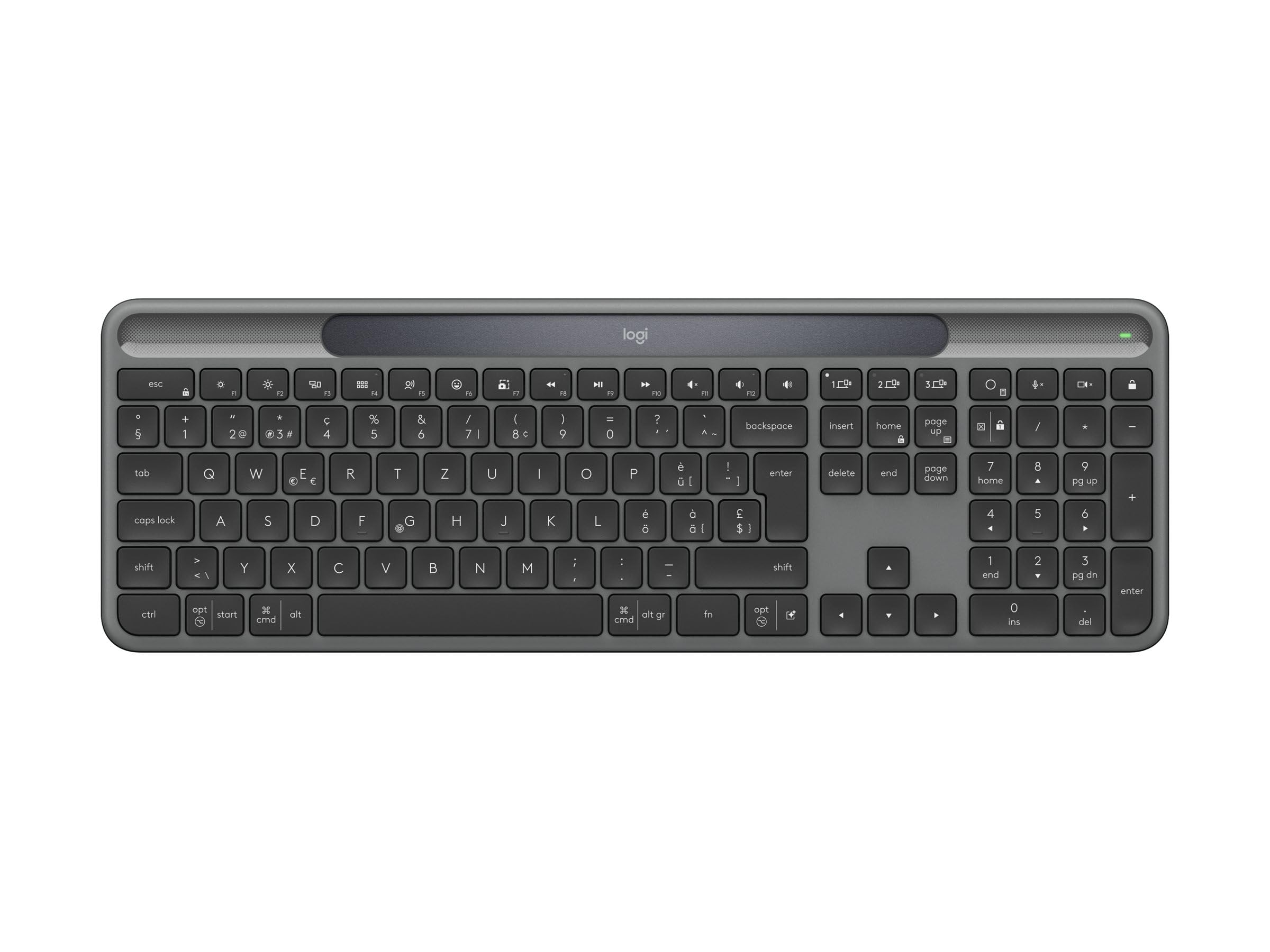 Logitech Signature sottile Solar+ wireless keyboard - PAN QWERTY