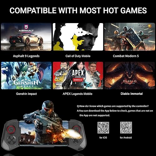 Miniatura 4 de Mando de juego móvil para iPhone 1414 Plus14 Pro14 Pro Max131211 iPad MacBook iOS Android Samsung One Plus TCL tableta PC mando inalámbrico para