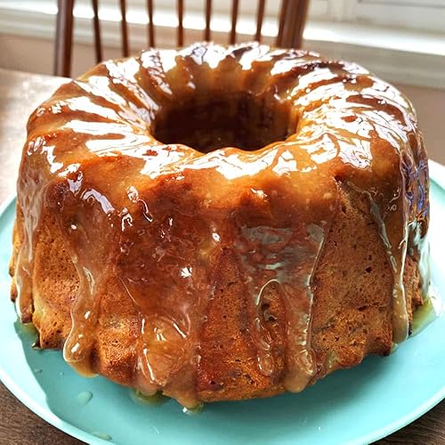 Miniatura 7 de Alimat PluS Paquete de 2 moldes de gelatina de silicona azul de 9 pulgadas, moldes para pasteles para hornear, útiles moldes de tubo estriado para