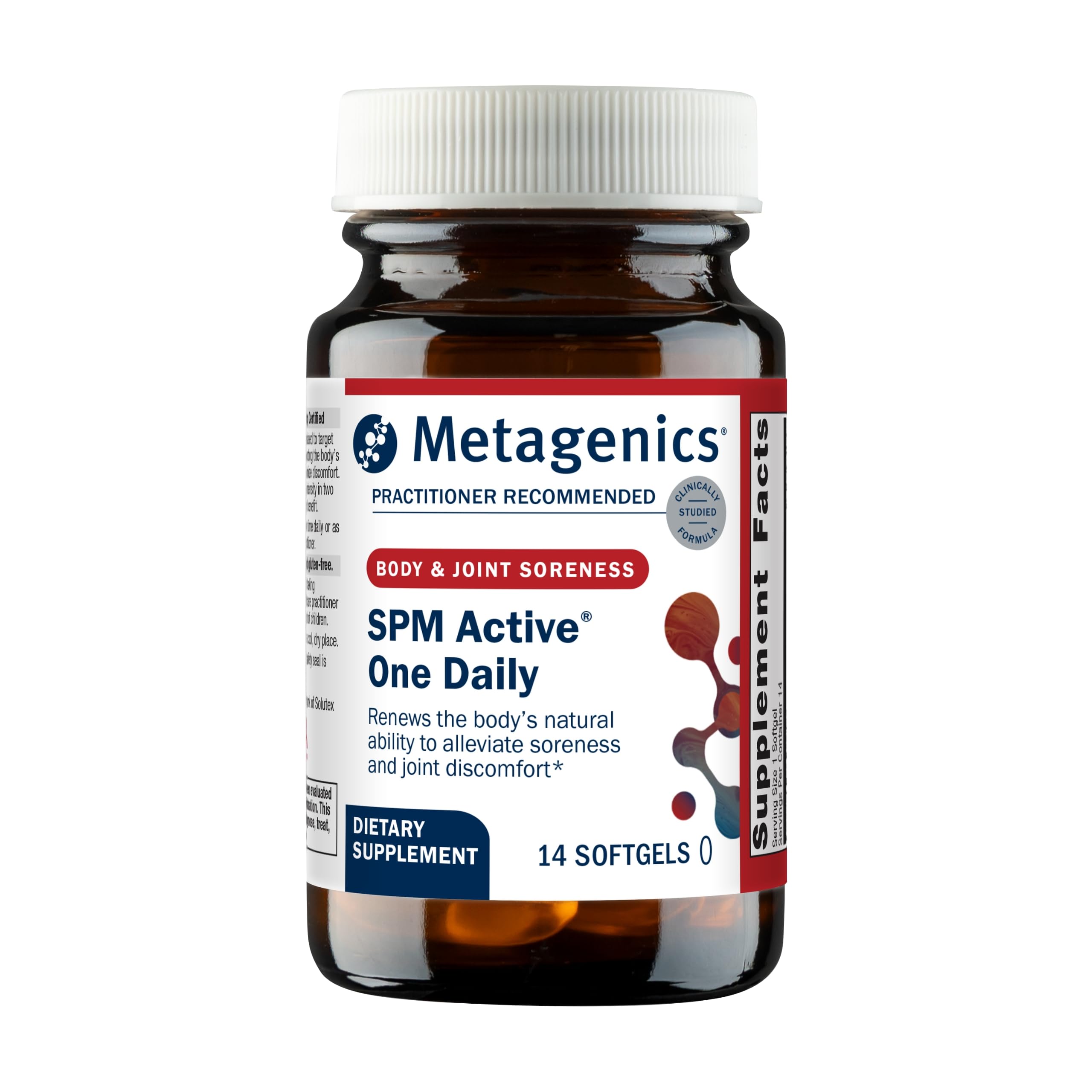 Metagenics SPM Active One Daily - Joint Soreness Supplement* - Encourages Soothing Relief* - Features Next Generation Omega Fish Oil - Non-GMO & Gluten-Free - 14 Softgels