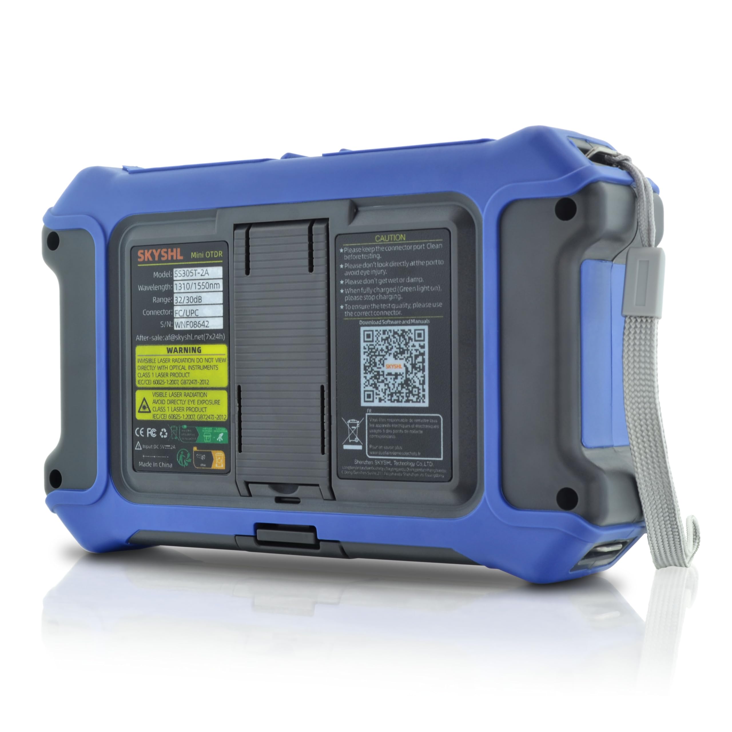 1310nm/28dB+1550nm/26dB SM Fibra OTDR Tester con OPM+10G OPM+OLS+VFL+Mappa degli Eventi+Tester di perdita+Test Multifibre+Test RJ45 con APC&UPC SC+FC+ST+LC-SS305T-2A1
