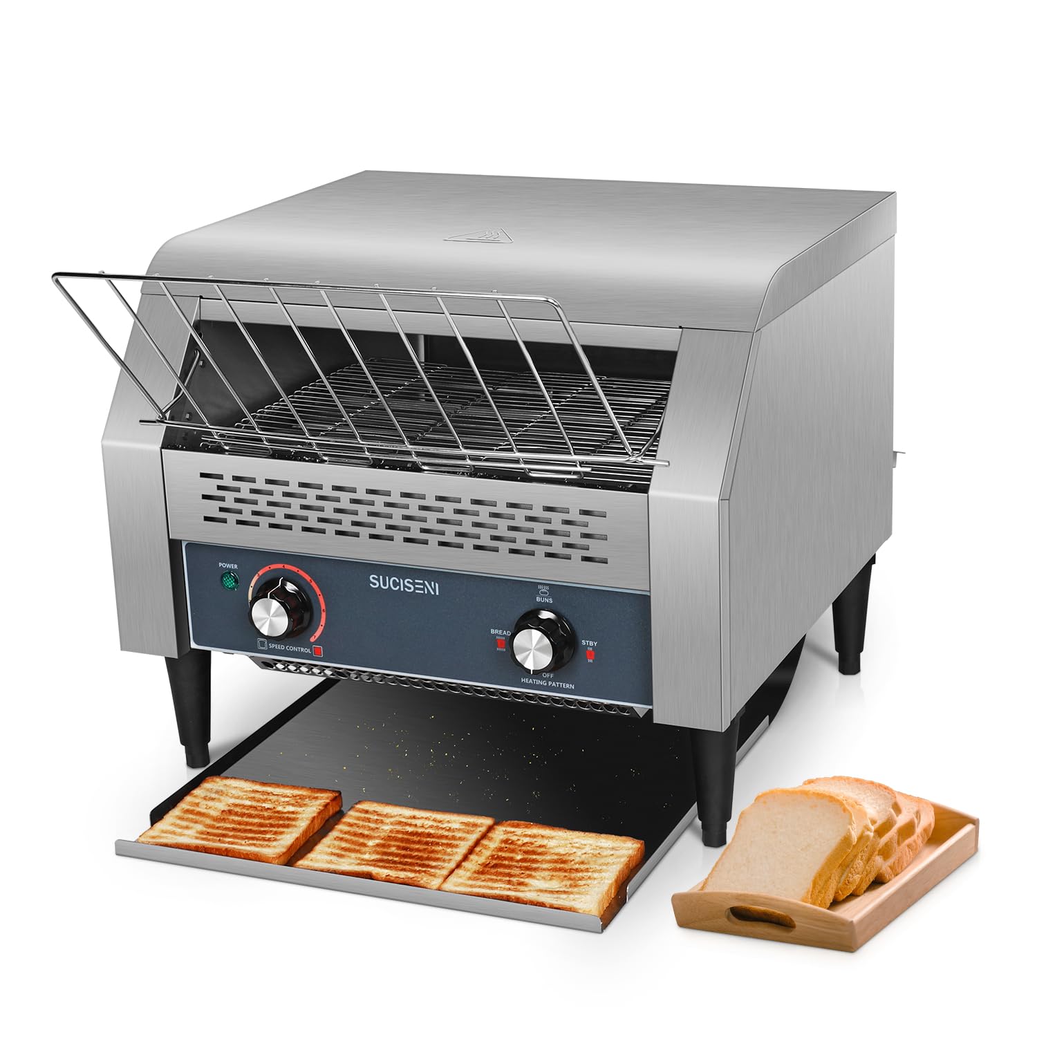 SUCISENI 450 Slices/Hour Commercial Conveyor Toaster