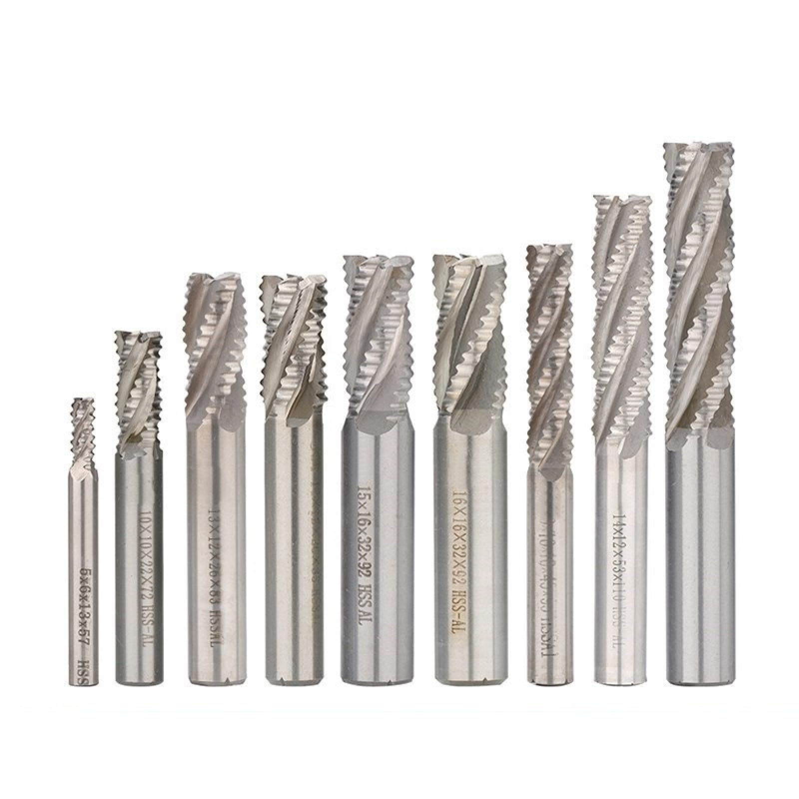 Fresa HSS, 4 Flautas, Máquina Herramienta CNC, Broca De Enrutador, Herramienta De Fresado De Metal,18x16x63x123mm