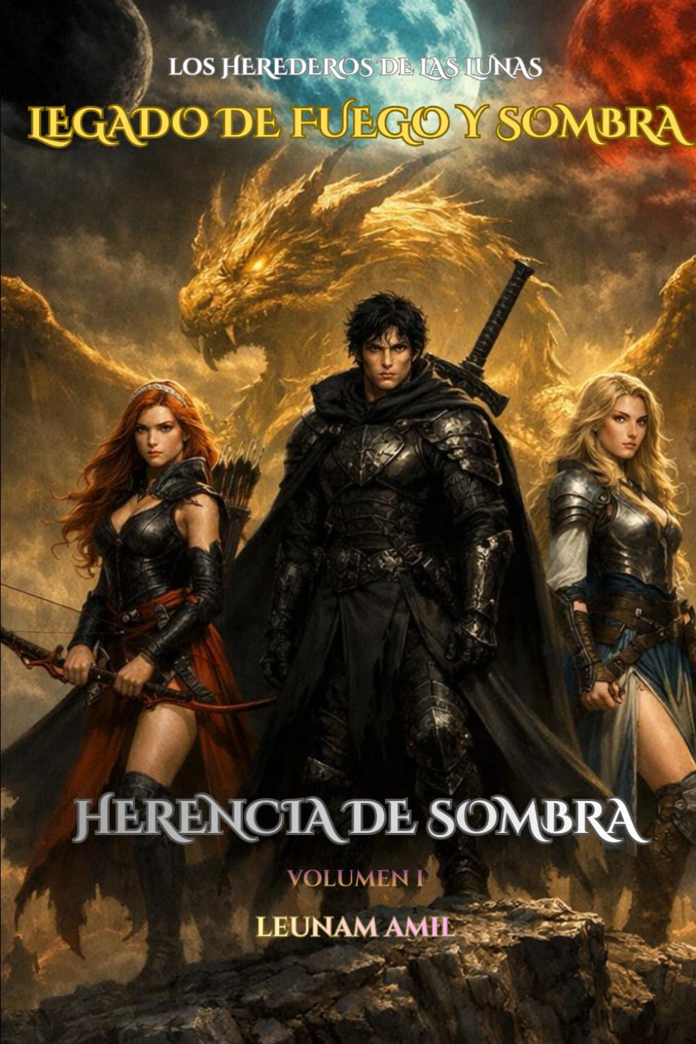 LOS HEREDEROS DE LAS LUNAS: Legado de Fuego y Sombra: Herencia de Sombra — Volumen I