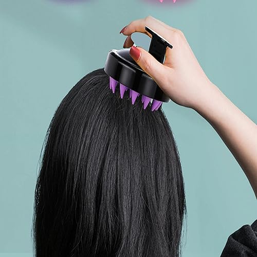 Miniatura 7 de XXYXXY Champú masajeador de cuero cabelludo para el cuidado del cabello y la relajación de la cabeza, limpiador ergonómico del cuero