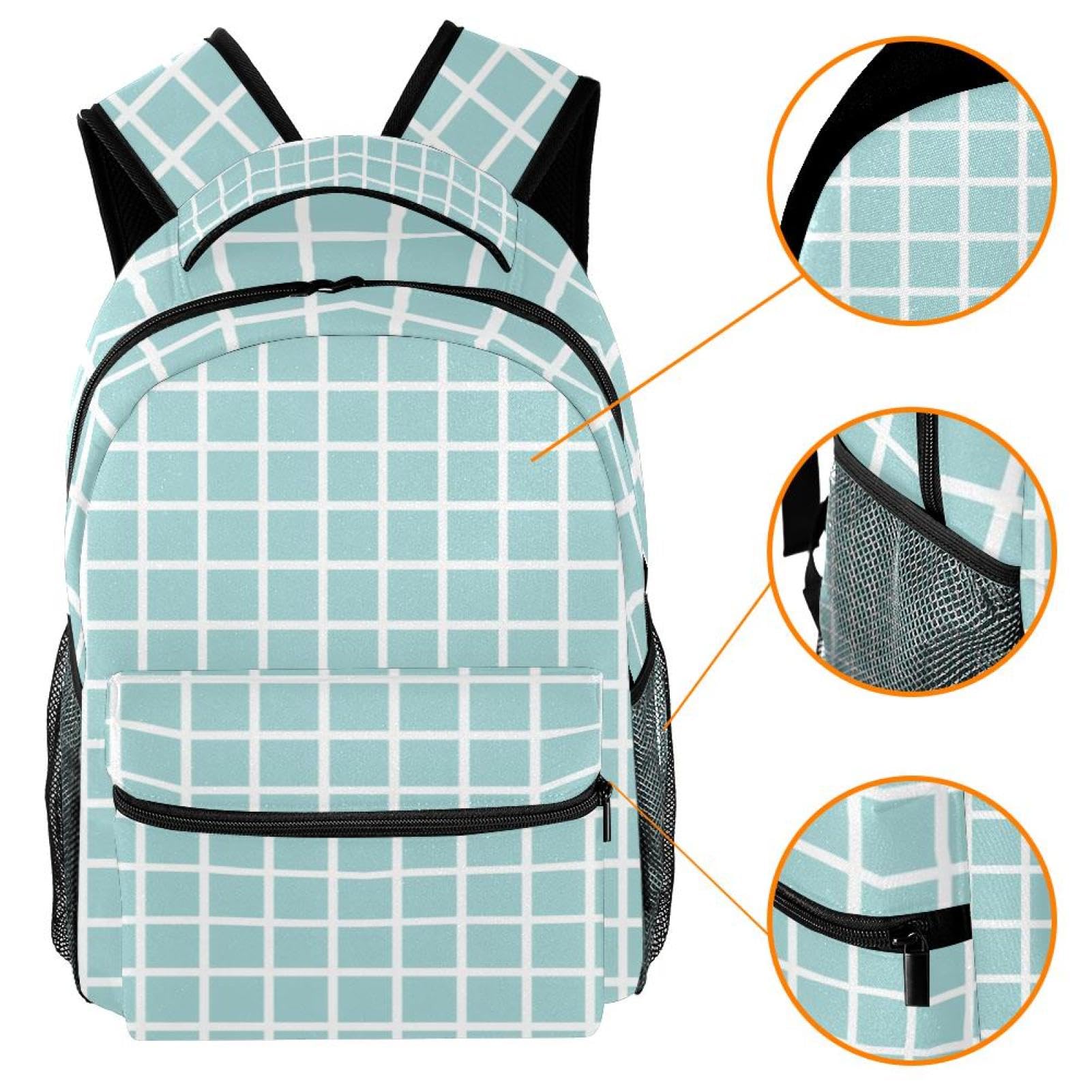 Zaino scolastico per uomini e donne, borsa da viaggio semplice per computer portatile, zaino leggero per università, zaino casual per libri