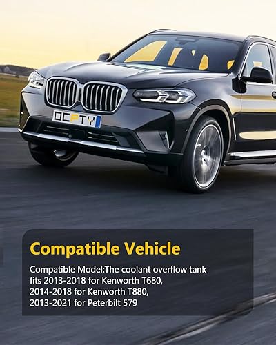 Miniatura 4 de OCPTY El tanque de desbordamiento de refrigerante para botella de depósito de refrigerante se adapta a 2013-2018 para Kenworth T680, 2014-2018 para