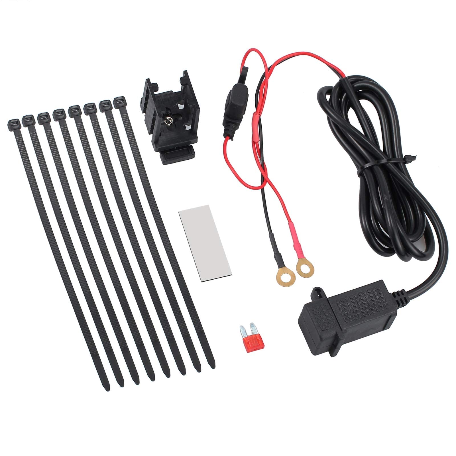 Adaptateur de Chargeur USB Étanche pour Moto et Téléphone - Double Port 2.1A/1.0A, 5V - Alimentation 12/24V pour Mobile