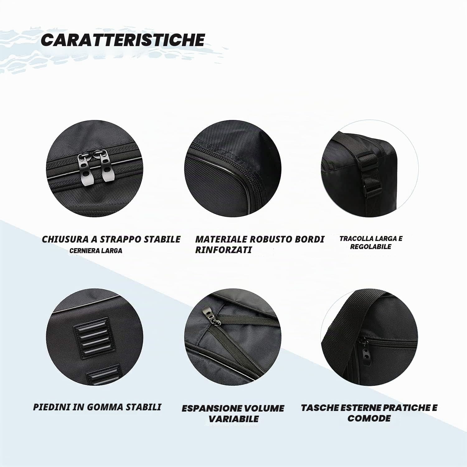 Getmore Parts Borse, tasche interne adatte per valigie laterali moto (Vario) di BMW F700GS, F800GS, R1200GS - No. 14