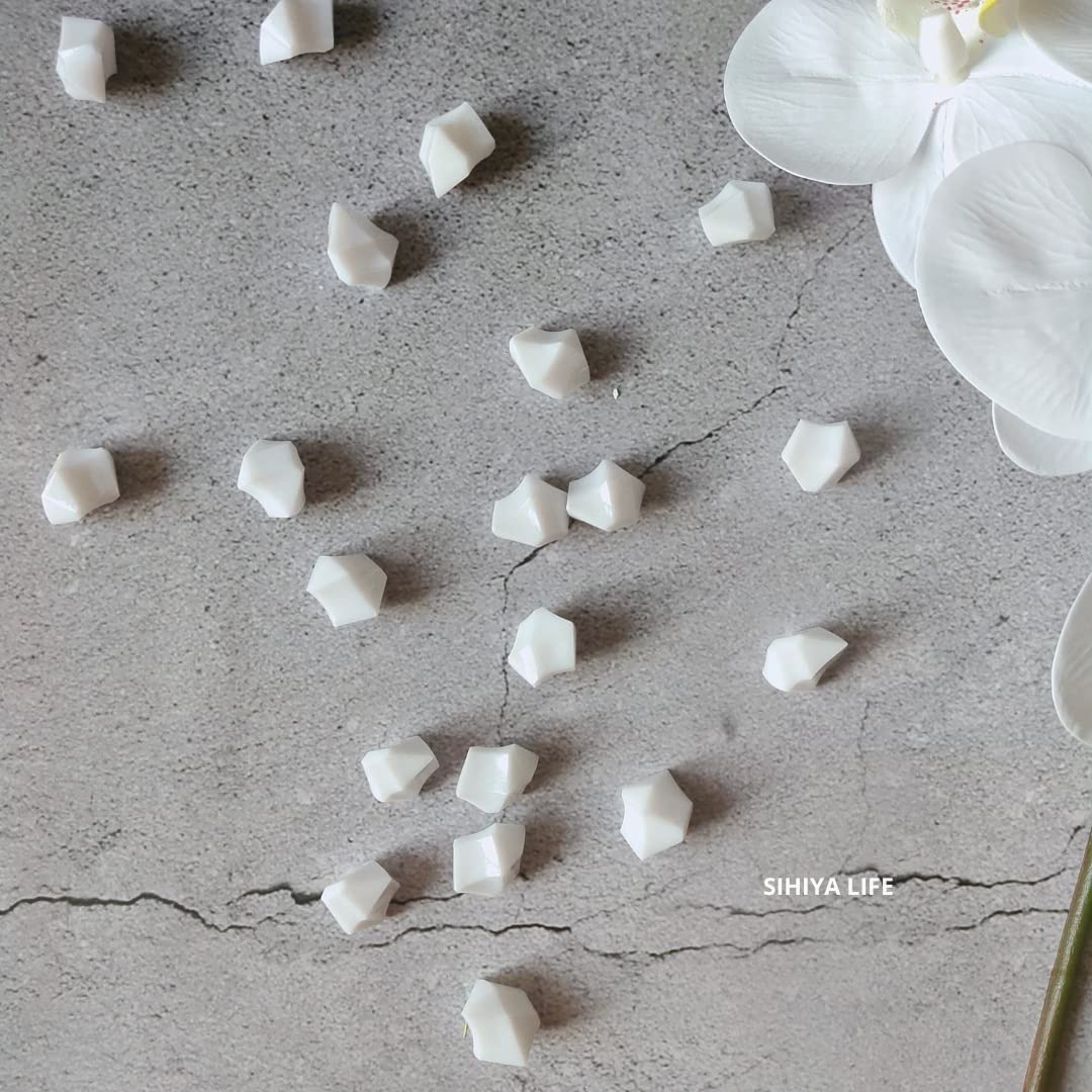 White Vase Fillers 20 pcs for Flower Arrangements in Vases | Living Room Centerpiece Flower Vase | Gifting