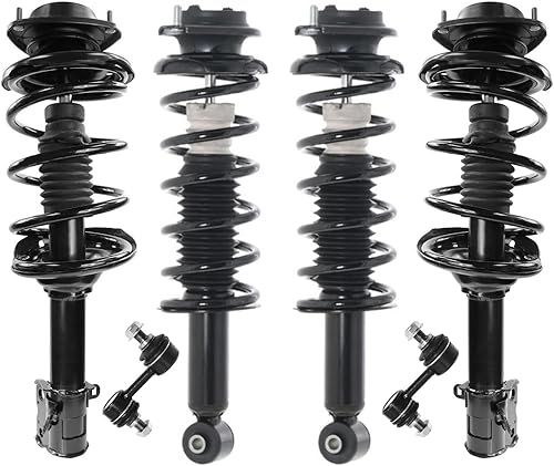 Miniatura 377 de Detroit Axle - Kit de puntales delanteros de 6 piezas para Chevrolet Aveo Aveo5 Pontiac G3 Wave, barra estabilizadora, varillas de acoplamiento