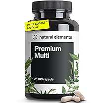 Multivitaminico Premium – multivitaminico completo ad alto dosaggio – 180 capsule – preziose vitamine dalla A alla Z – materie prime pregiate – con forme bioattive – senza additivi inutili