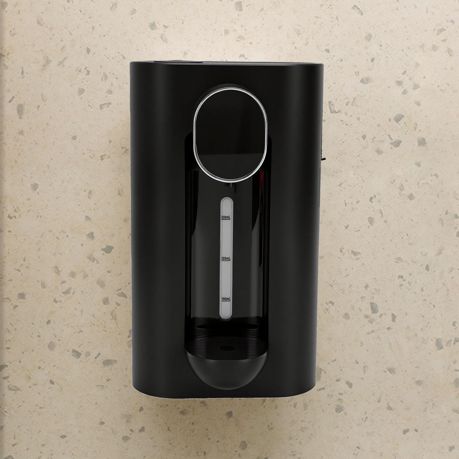 Dispenser Automatico Per Collutorio Di Parete 540 Ml, Schermo LED Con 3 Modalità, 2 Tazze Magnetiche, Dosaggio Senza Tocco, Accessorio Igiene Orale Per Bagno (Nera)