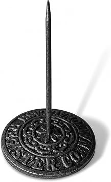 Thorness Vintage cast Iron Cash Register Receipt Spike Paperweight | Desk Receipt Holder | Restaurant Paper Holder | Check Spike | Spindle Rod Bill Holder | Note Spike for Office Home Restaurant