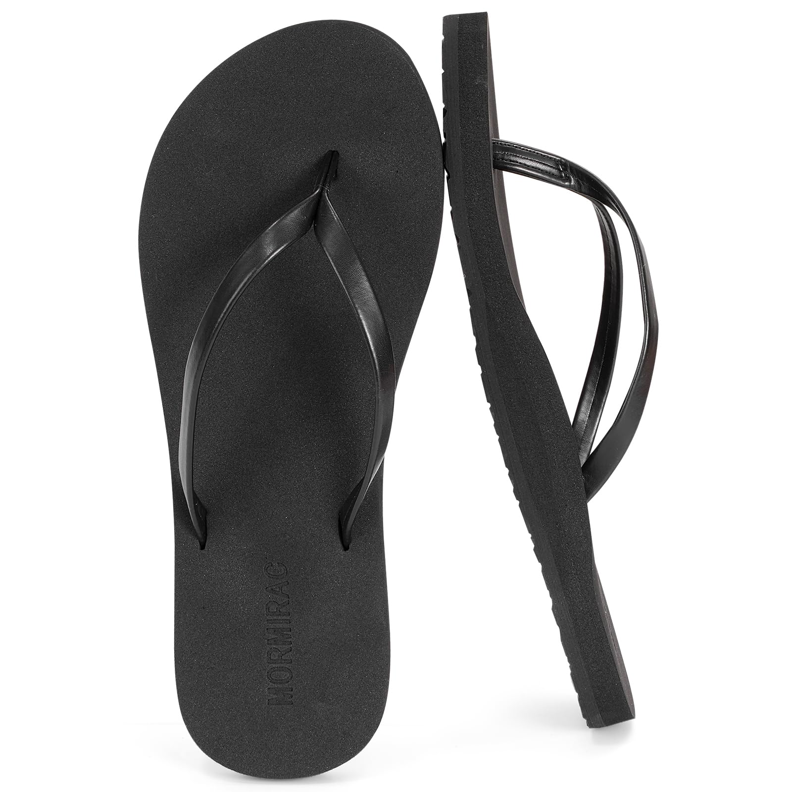 Womens Slim Leather Flip Flops Beach Thong Sandals
