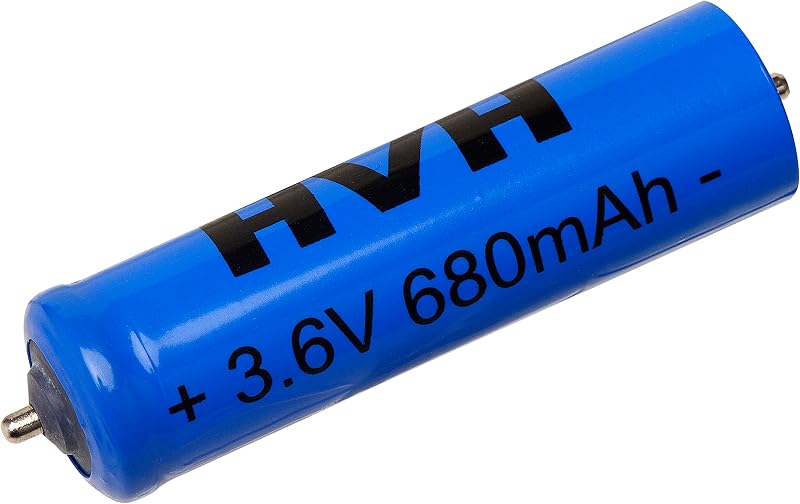 Bateria de reposição HVH 680mAh para barbeadores Panasonic ES-LA63, ES-LA90, ES-LA92, ES-LA93, ES-LC20, ES-LC60, ES-LF20, ES-LF50, ESLF51, ES-LT20, ES-LT41, ES-LT50, ES-LT70, ES-LT71, ES-LV50, ES-LV52 e ES-LV54